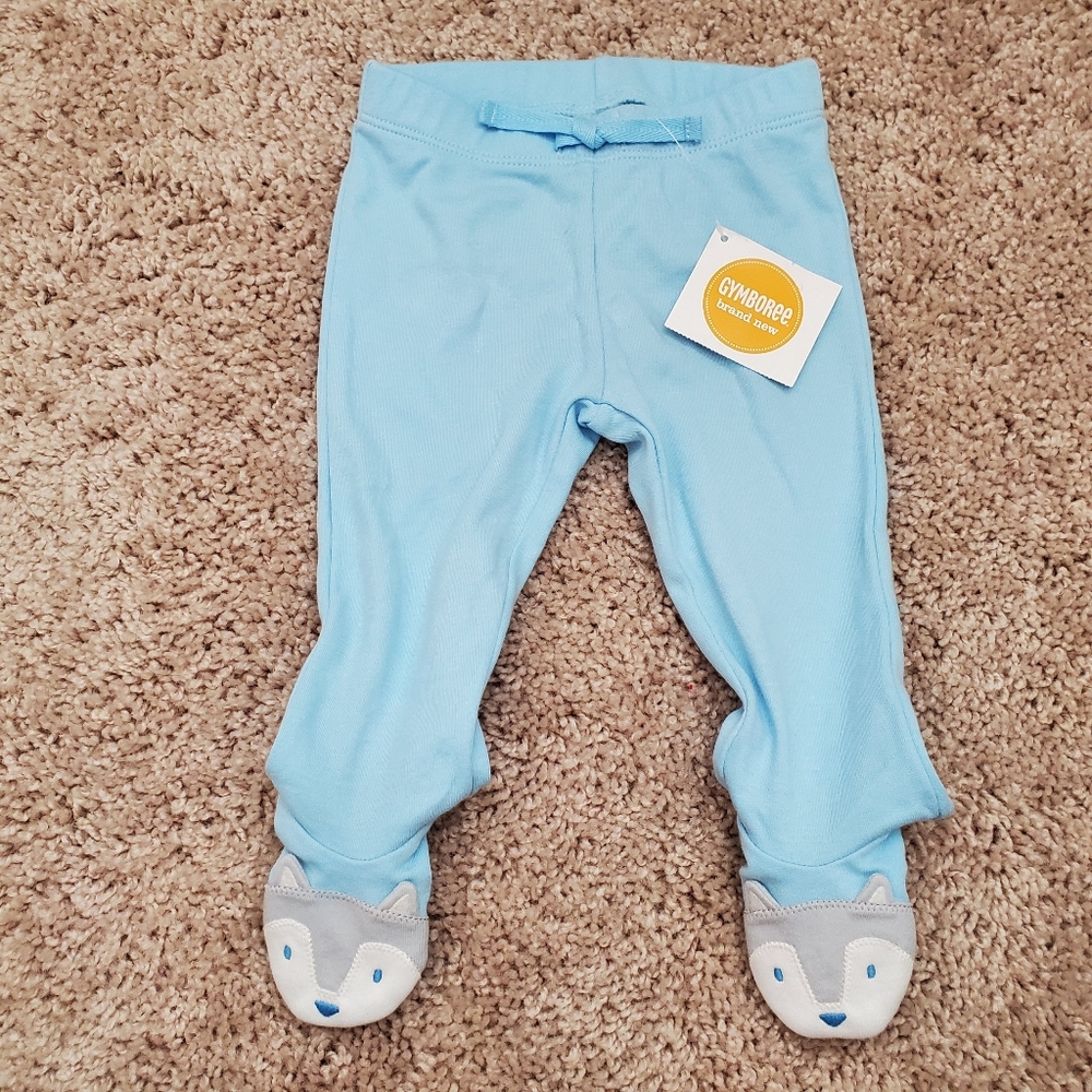 Brand New Gymboree Baby Footed Critter Pants